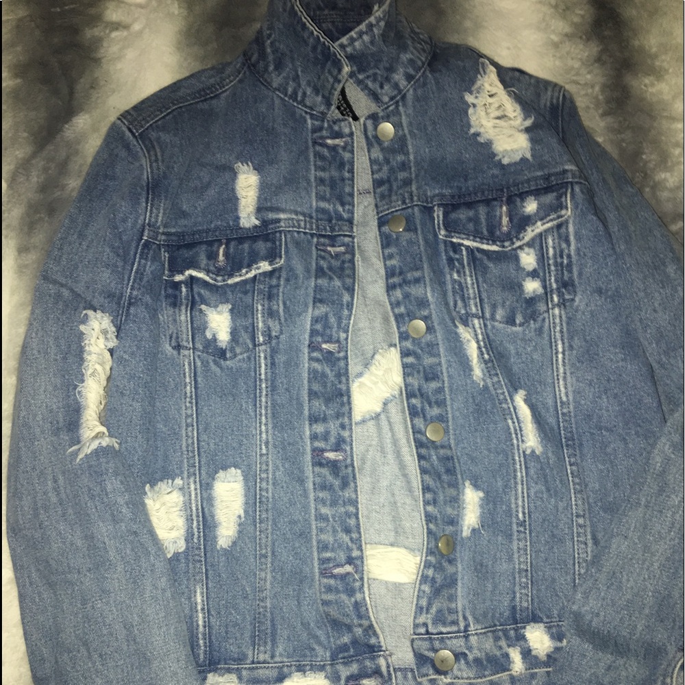 Distressed Jean Jacket